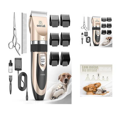 Oneisall Haartrimmer Cordless 50 dB Leise Tierhaartrimmer 2 mm Anpass
