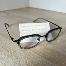 L.A. Eyeworks 1018 Jenks 270542 RARE Eyeglasses One Pair Black White 45-21-137