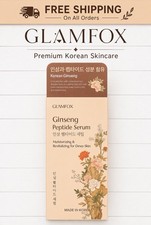 GLAMFOX KOREAN BEAUTY Ginseng Peptide Revitalize Serum For Dewy Skin - 1.69 Oz.