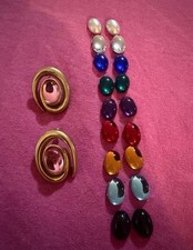 Vintage Interchangeable Earrings with 10 Magn...