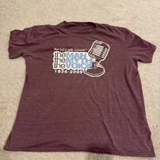 XL Harry Kalas Philadelphia Phillies Announcer T Shirt 1936-2009 Outta Here