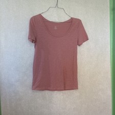 LOFT 100 Cotton Women s Soft Tee X Small Light Pink