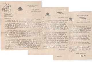 WW2 Dunkirk 1940 Operation Dynamo Original Letter Account Sinking of HMS Grafton