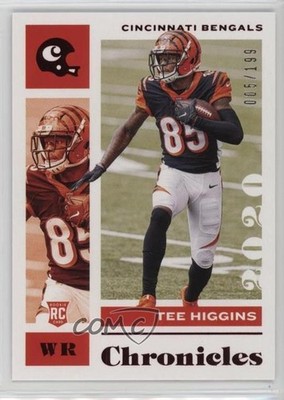 2020 Panini Chronicles Red 5/199 Tee Higgins #21 Rookie RC 1cz3