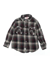 Appaman Boys Gray Long Sleeve Button-Down Shirt 3T