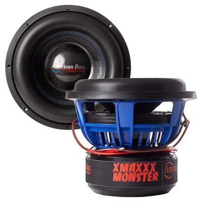 (2) AMERICAN BASS XMAXXX MONSTER 15'' SPL COMPETITION 2-OHM DVC SUBWOOFERS (PAIR)