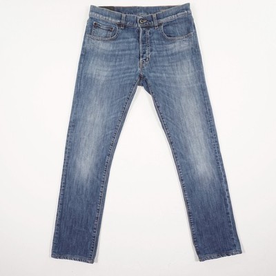 DONDUP Quentin Herren Jeans Hose Gr. 32 blau 5 Pocket tapered Low Waist Regular