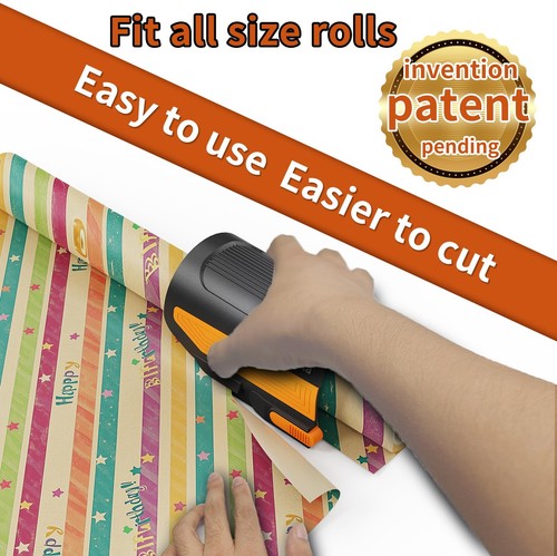 2 Pack Wrapping Paper Cutter with 3 Replaceable Blades Slider for Gift - Picture 8 of 8