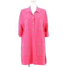 Chanel Knit Dress P70430 2021SS CC Logo Extremely Good Condition