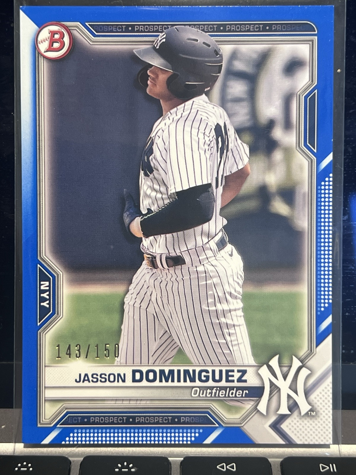 2021 Bowman Chrome BCP-13 Jasson Dominguez  Blue 82/150 New York Yankees