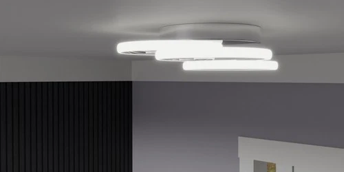 Quoizel PCMON1616 Moonan 16"W LED Semi-Flush Ceiling Fixture - Chrome - Picture 5 of 5