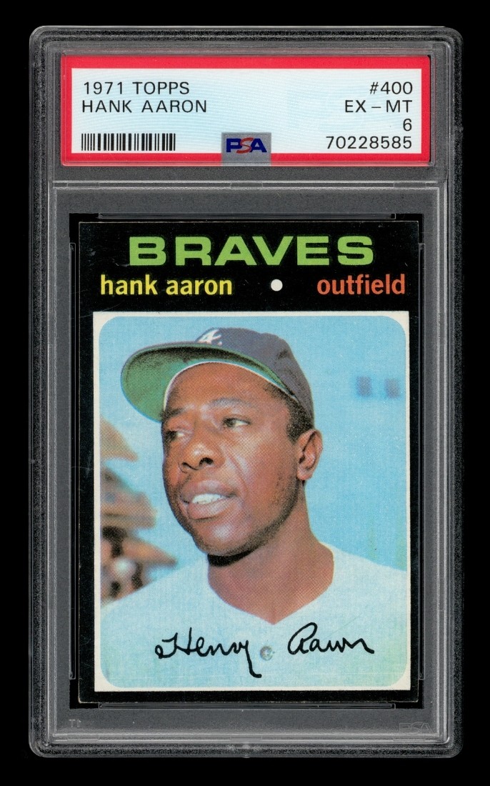 1971 Topps Set-Break #400 Hank Aaron PSA 6 EX-MT