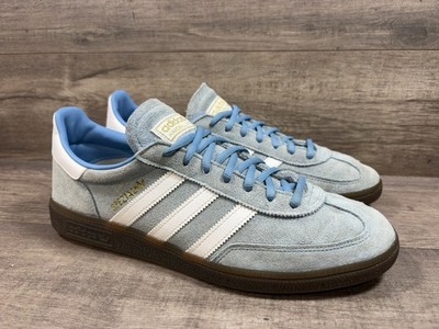 Adidas Handball Spezial Sneakers Shoes BD7632 Light Blue Mens Gum Mens Size 11