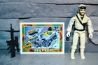 1985 Gijoe Cobra Snow Cat Driver ( Frostbite ) 100% Complete W/ Action Card !
