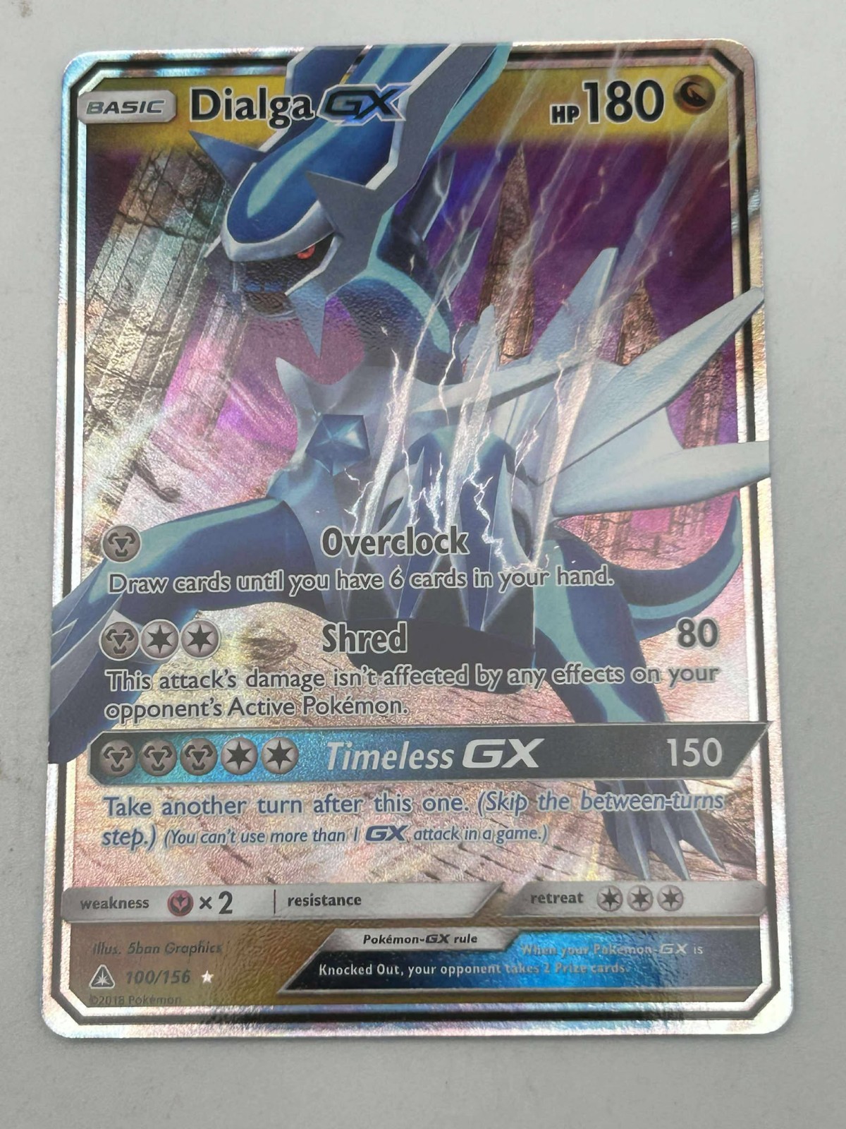 Dialga GX 100/156 Sm-Ultra Prism Holo NM