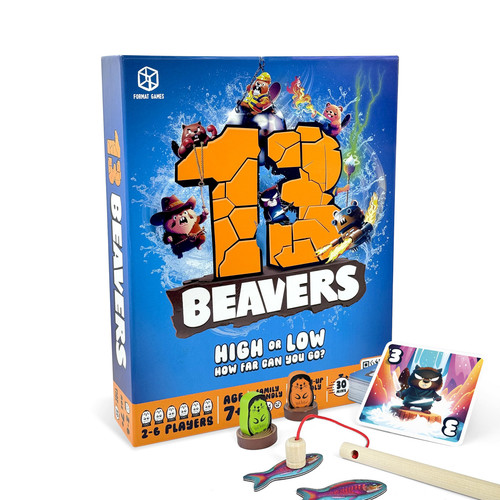 13 Beavers Board Game - The Riveting Beaver Journey, Family-Friendly Card Gue...