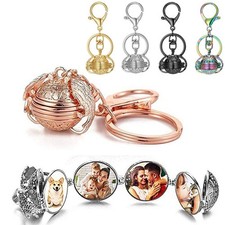 Portachiavi medaglione foto cornice portachiavi souvenir ali angelo portachiavi gioielli