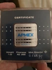 1 oz. silver bars.999 apmex1 oz Silver Square Bar - APMEX (Encapsulated w/Assay)