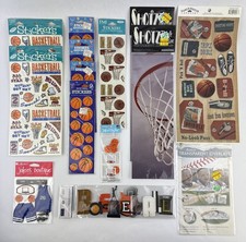 Scrapbook Lot Basketball Ball Sport Scrapbooking Crafts Stickers Embellishments