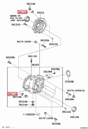 Genuine Ractis NCP125 NCP105 Raum NCZ25 Runx ZZE124 NZE124 Transfer Plug Gasket - Picture 14 of 20