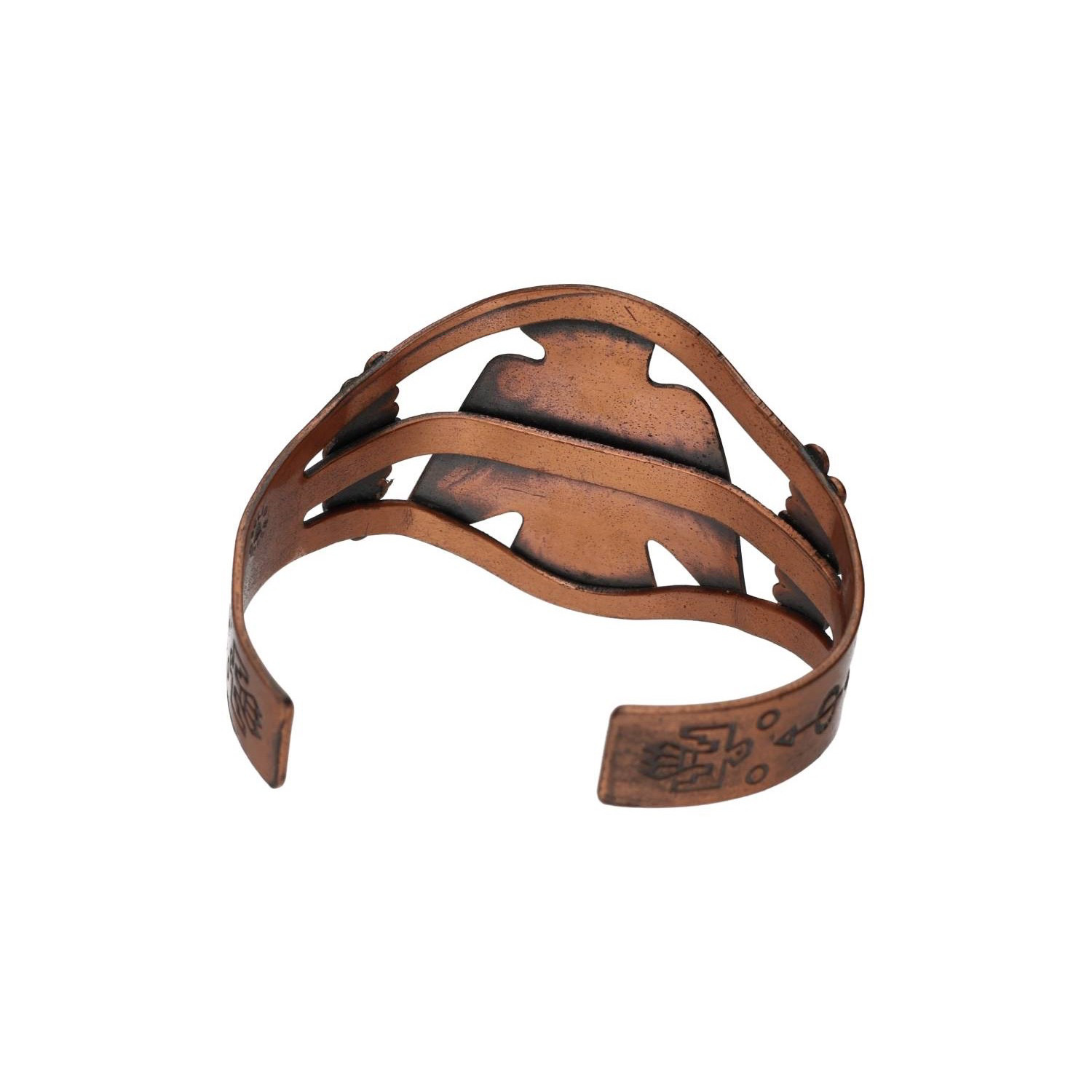 Native American Navajo Solid Copper Thunderbird C… - image 8