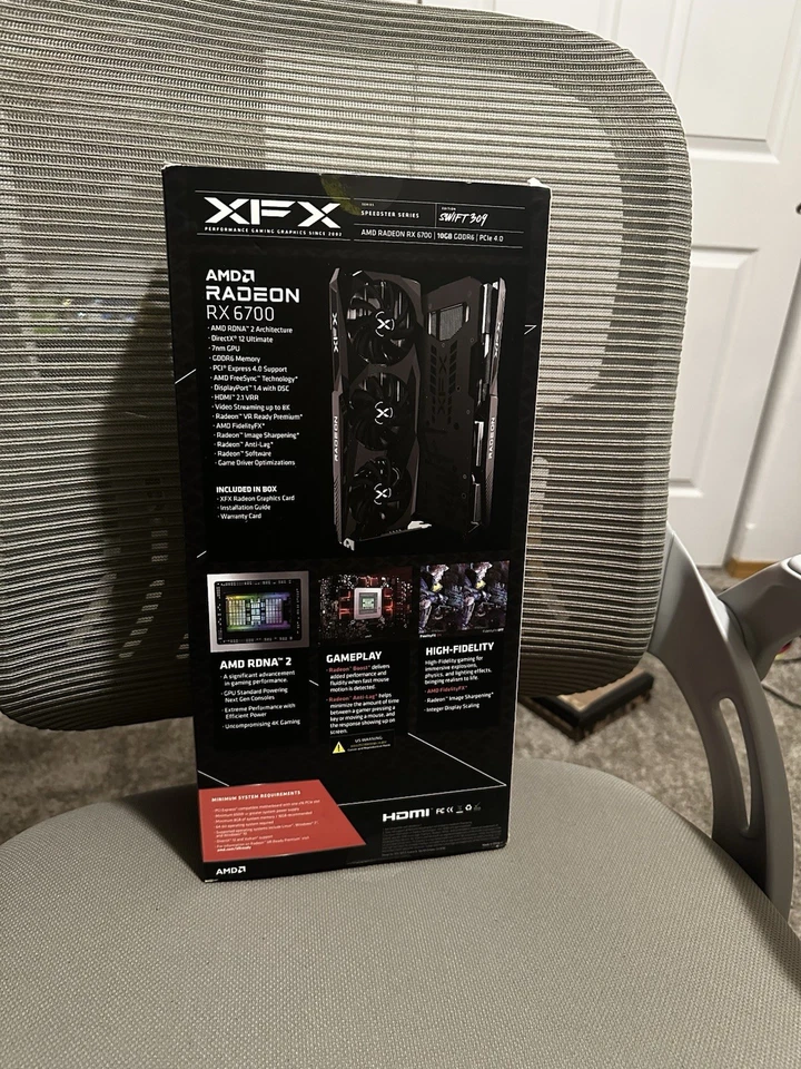 XFX SPEEDSTER SWFT 309 Radeon RX 6700 XT 12GB GDDR6 Graphics Card - Image 2 of 4