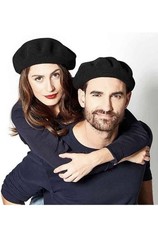 Vrai Basque French Beret   100 Wool Pure Laine, Made in France 9.5 Vintage