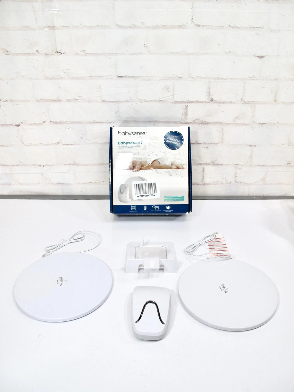 BabySense 7 The Original Non-Contact Movement Baby Monitor White