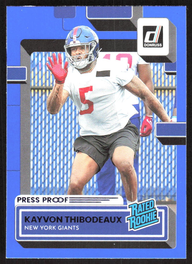 3342I 2022 Donruss #352 Kayvon Thibodeaux Blue Press Proof