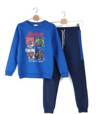Marvel Avengers Kids Sweatshirt Jogger Set Graphic Cotton Blend NWT Ships Fast