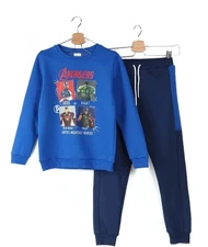 Marvel Avengers Kids Sweatshirt & Jogger Set Graphic Cotton Blend NWT Ships Fast