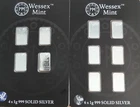 Wessex Mint Silver Bars 10g Pack Of 4 And 6