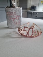 50th Tiara & Hipflask