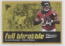 2018 Panini Classics Full Throttle Gold 24/99 Devonta Freeman #2 fm1