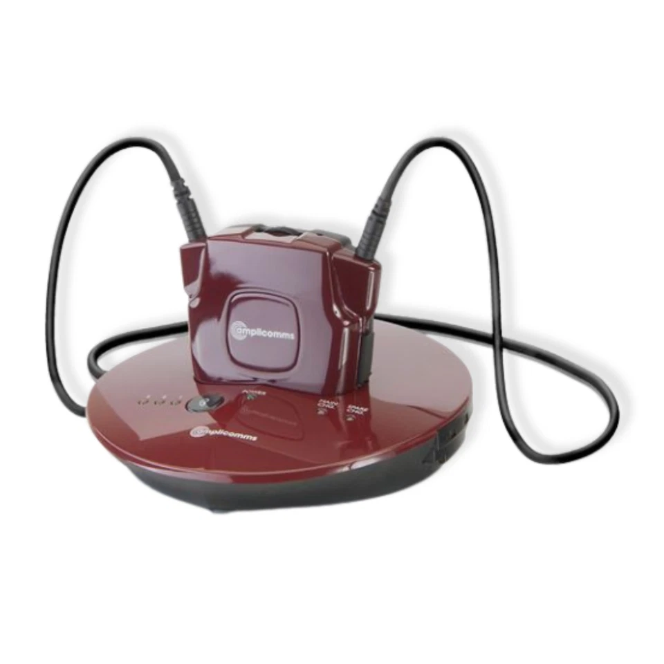 amplicomms TV 2410 NL Drahtloser Funkkopfhörer m. Verstärker f. Hörgeräteträg...