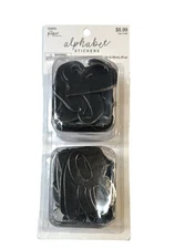 The Paper Studio Alphabet Chipboard 2in Black Letters Not Stickers