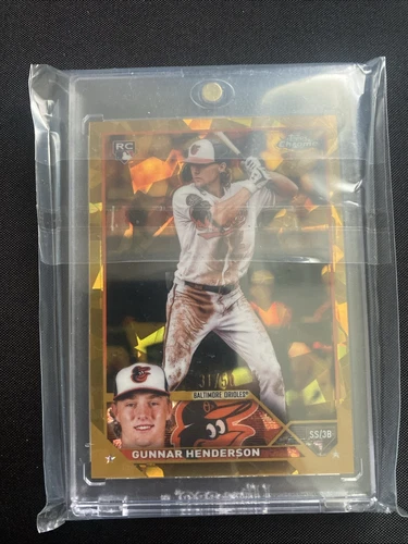 GUNNAR HENDERSON 2023 Topps Chrome Sapphire 31/50 Rookie RC Gold SP #206