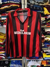 AC MILAN ITALY 1989 1990 RETRO VINTAGE SOCCER SHIRT FOOTBALL JERSEY HOME SIZE XL