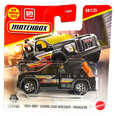 Matchbox 2024 GMC Sierra 3500 Wrecker Abschlepper 68/125 2026 1:64 Modellauto US