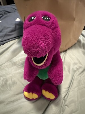 Dakin Original Barney the Purple Dinosaur Plush 1992 RARE YELLOW