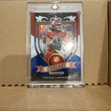 2021 Panini Prizm Draft Picks - Crusade Red White & Blue Prizm Trevor Lawrence 