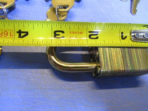 4 Master Lock DG Padlock US SET Keyed Different Hardened Key retained when open - Picture 7 of 10