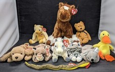 Ty Beanie Babies  Buddies Lot 11 Total - Good Condition - 2 Missing Tags