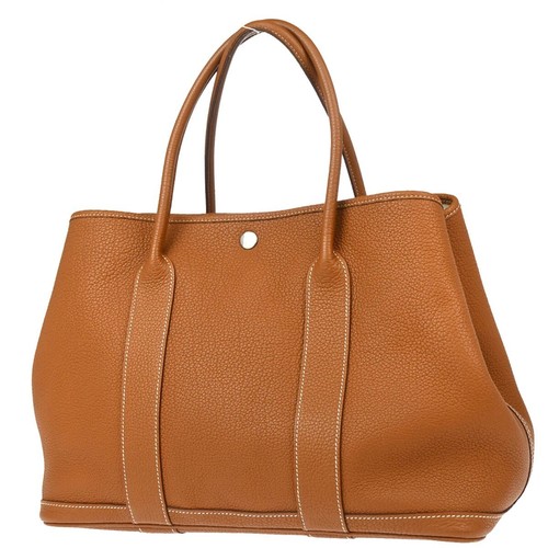 Hermes Gold Negonda Garden Party 36 PM Tote Handbag TGS 001 HI 194762 - Picture 2 of 10