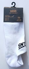 VANS WHITE CLASSIC KICK NO-SHOW 3-PACK SOCKS MEN'S 9.5-13 NEW