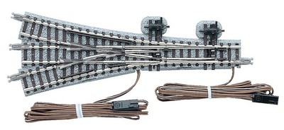 Tomytec 012610 Dreiwege-Weiche, rechts/links, in Schotterbettung