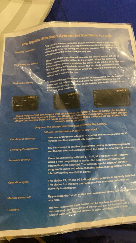 Cyclossage Equine Massage Rug eBay