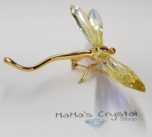 Swarovski Paradise Libelle Dragonfly Alibey Jonquil Brosche mittel 243084 A24OVP - Bild 9 von 21