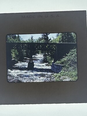 Vintage 35mm Soo Line Railroad Bridge 1950 s Falls River USA Michigan