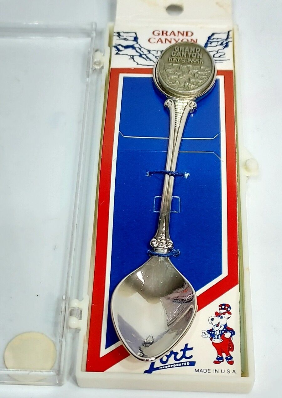 Vintage Souvenir Cameo TeaSpoon Collectible Grand Canyon National Park
